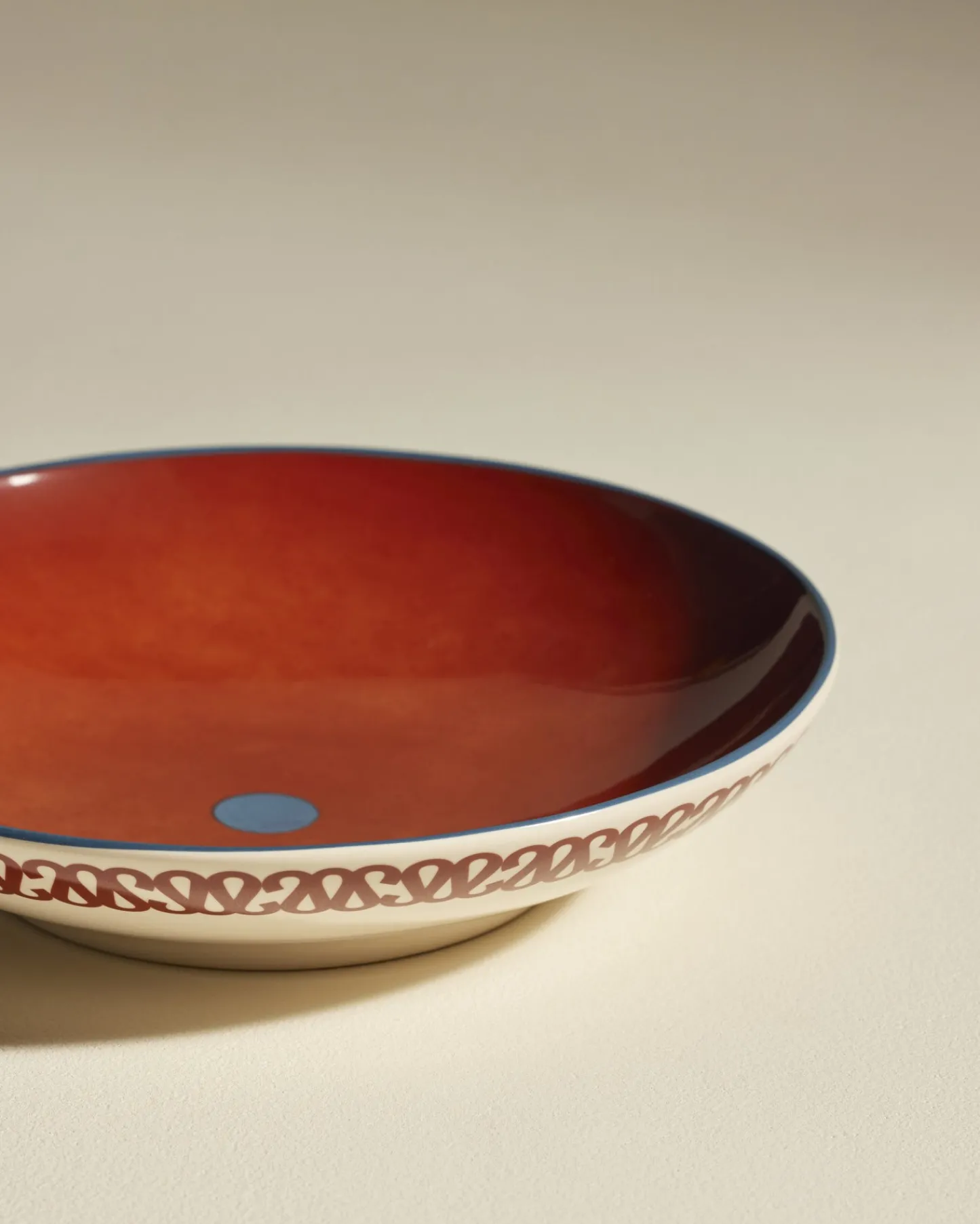 Collection Sarah|Assiettes>Maison Sarah Lavoine Assiette creuse Sarah - Carmin