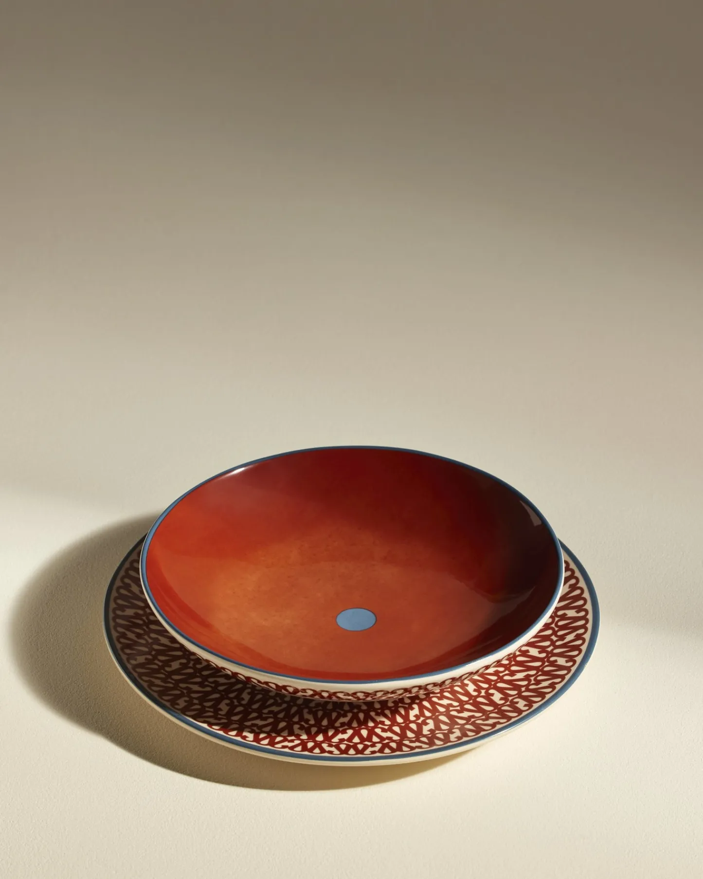 Collection Sarah|Assiettes>Maison Sarah Lavoine Assiette creuse Sarah - Carmin