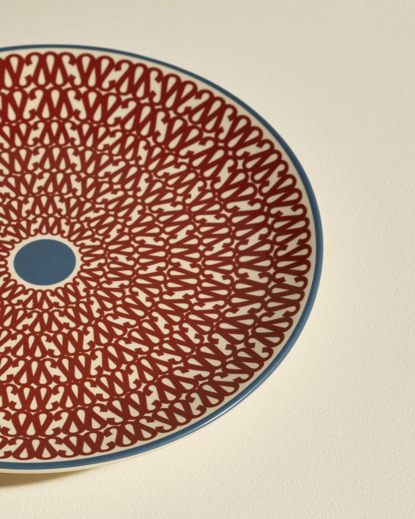 Collection Sarah|Assiettes>Maison Sarah Lavoine Assiette plate Sarah - Carmin