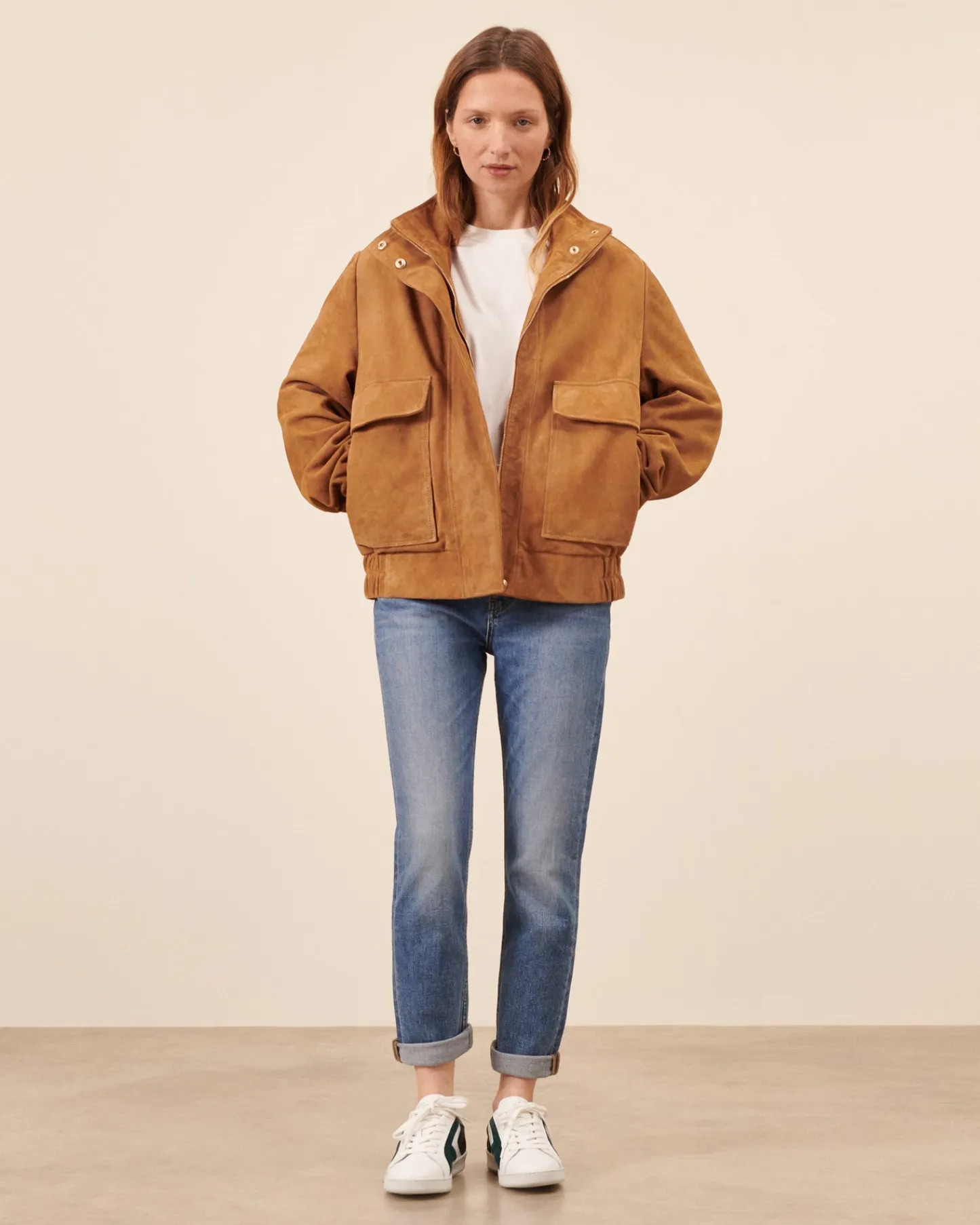 Hauts>Maison Sarah Lavoine Blouson Alma - Camel