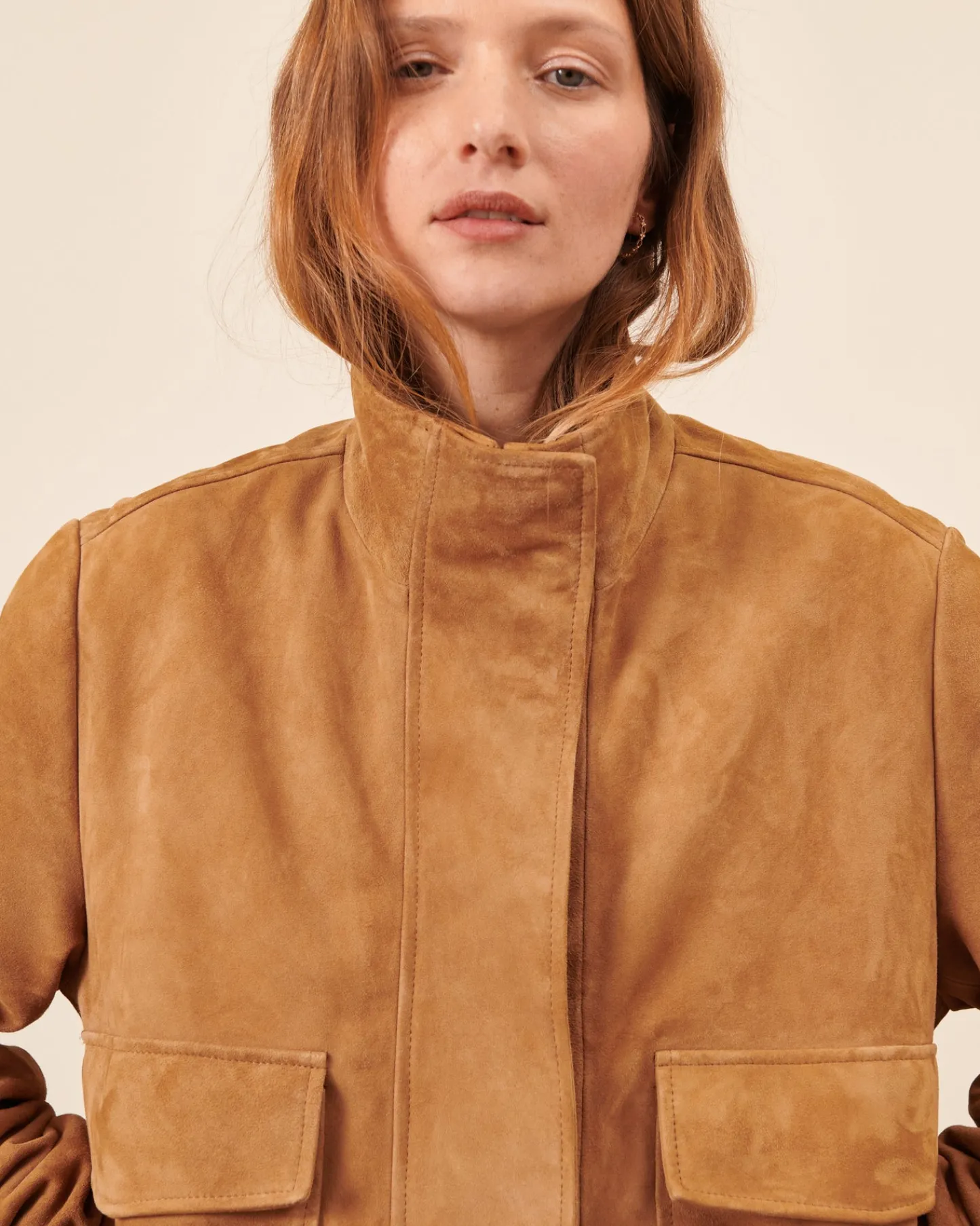 Hauts>Maison Sarah Lavoine Blouson Alma - Camel
