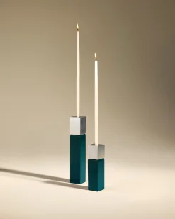 Bougeoirs & Photophores>Maison Sarah Lavoine Bougeoir Oscar - Bleu Sarah