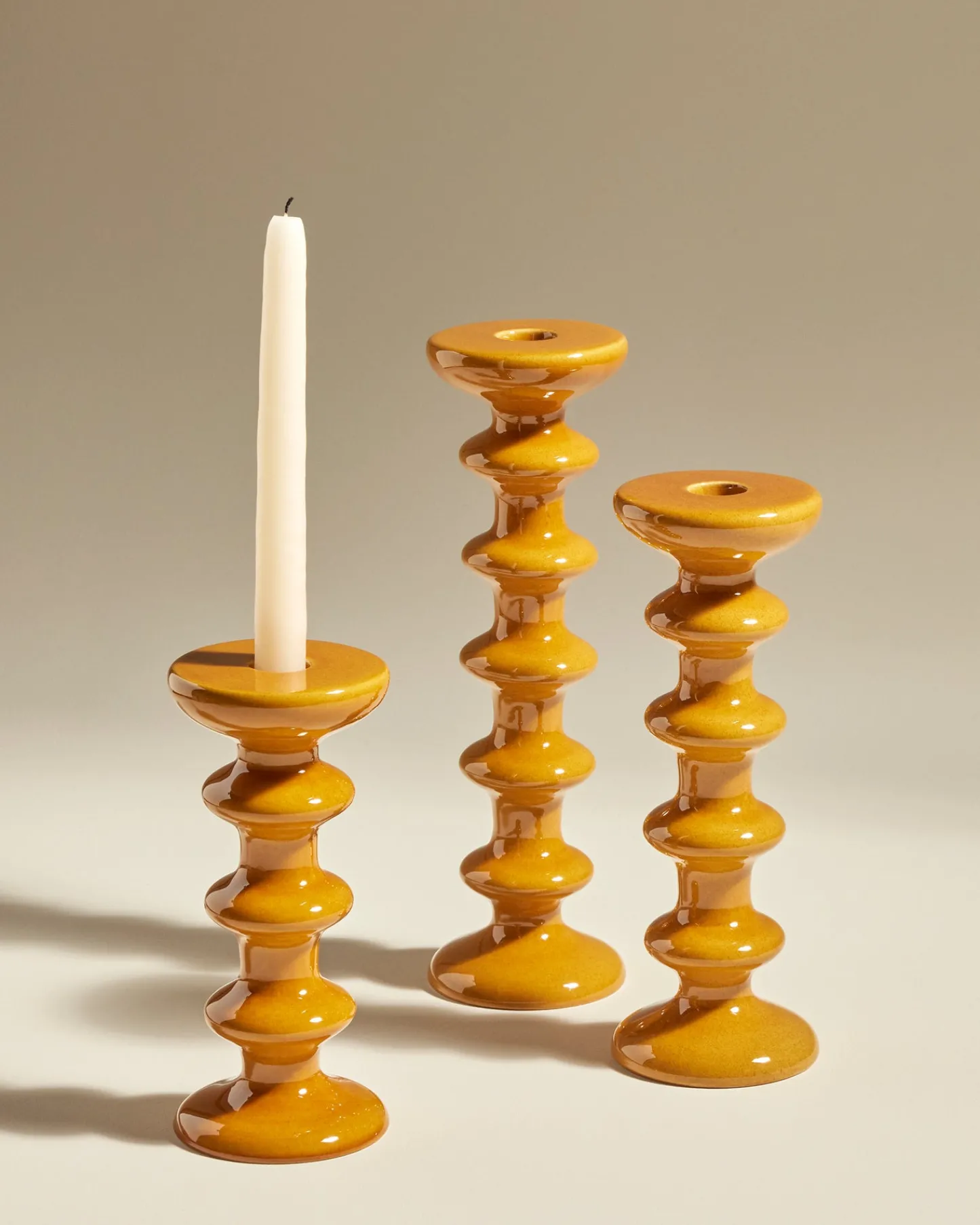 Bougeoirs & Photophores>Maison Sarah Lavoine Bougeoir Slave - Fauve