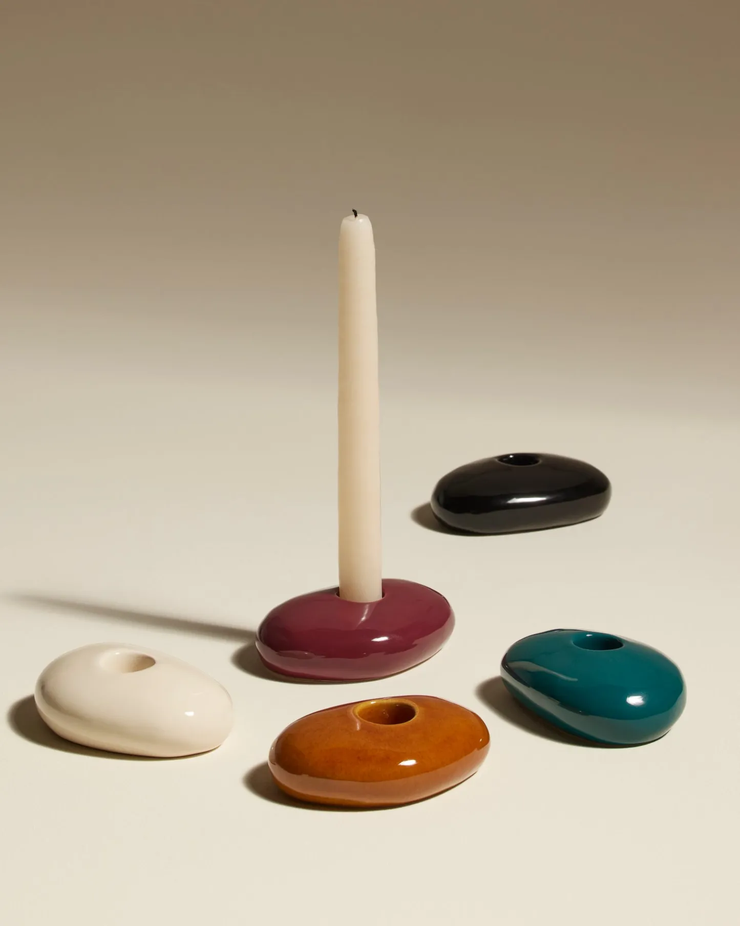 Bougeoirs & Photophores>Maison Sarah Lavoine Bougeoir Stone - Bleu Sarah