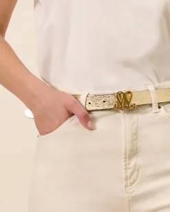 Accessoires>Maison Sarah Lavoine Ceinture Reversible Monogramme - Noir