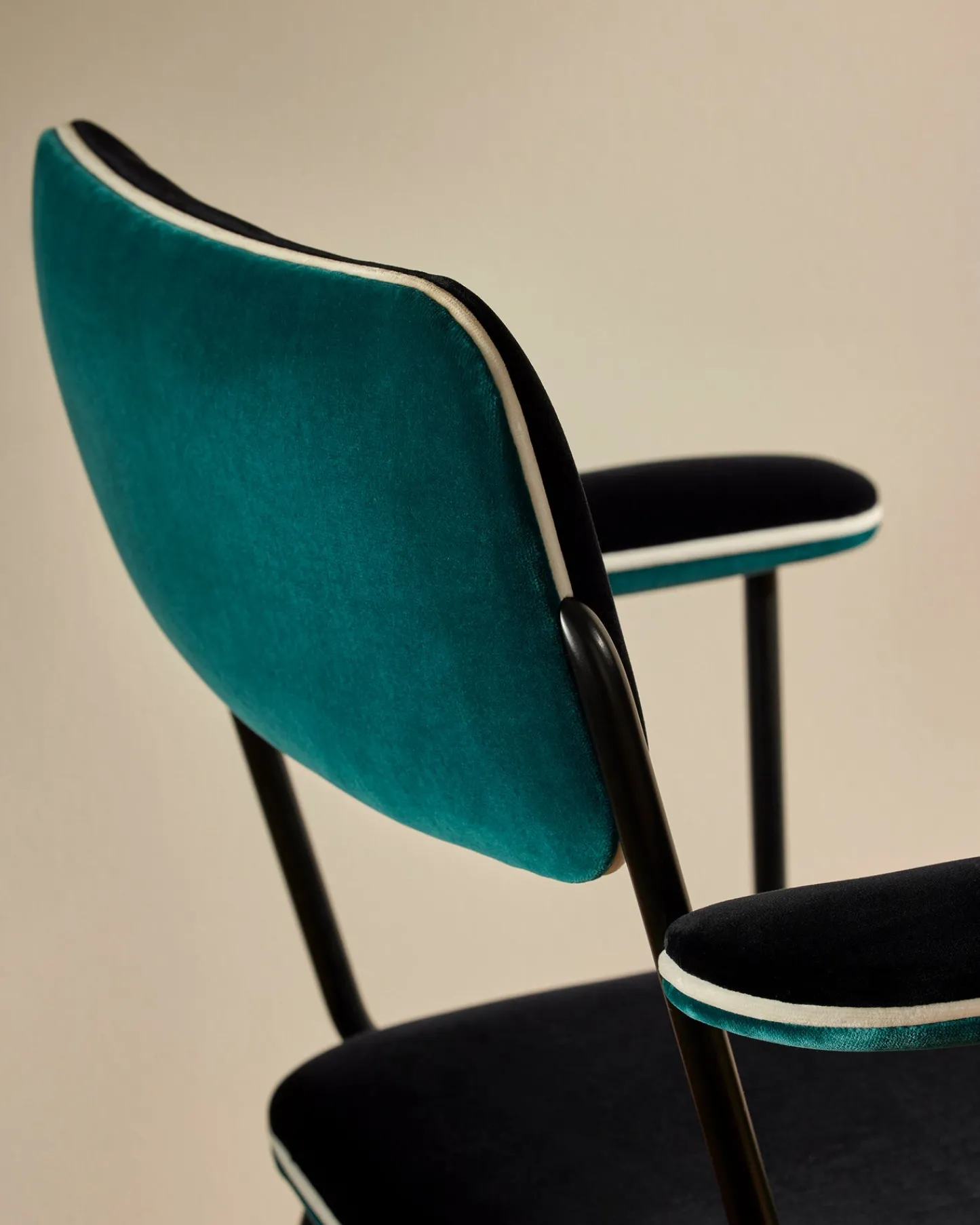 Chaises>Maison Sarah Lavoine Chaise accoudoirs Double Jeu - Bleu Sarah