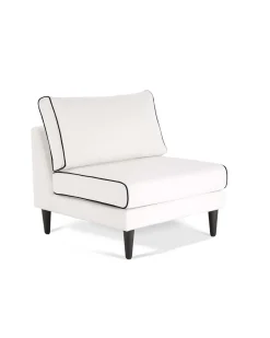 Chauffeuses|Canapés>Maison Sarah Lavoine Chauffeuse Noa - Blanc / Noir