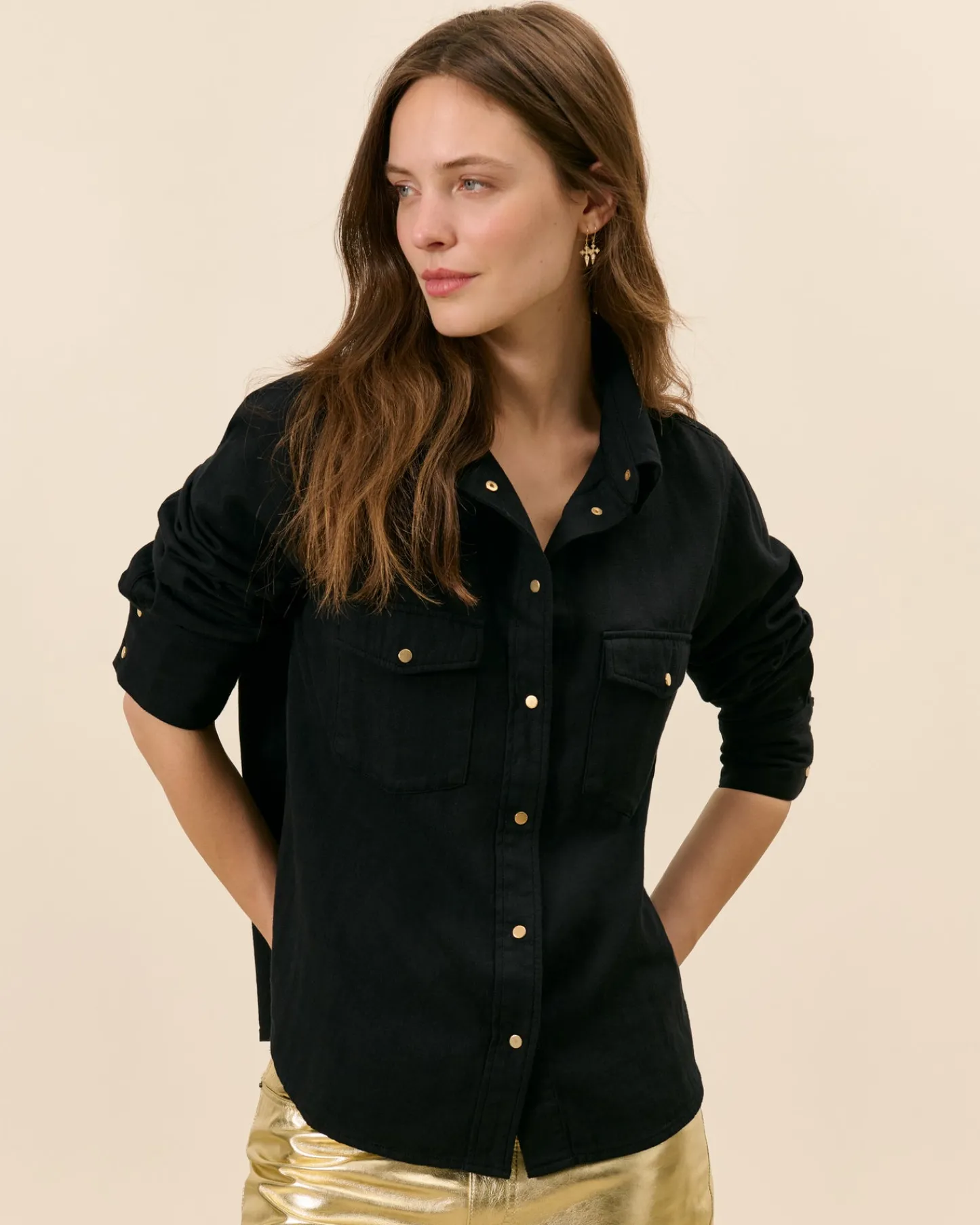 Hauts>Maison Sarah Lavoine Chemise Lafayette - Noir