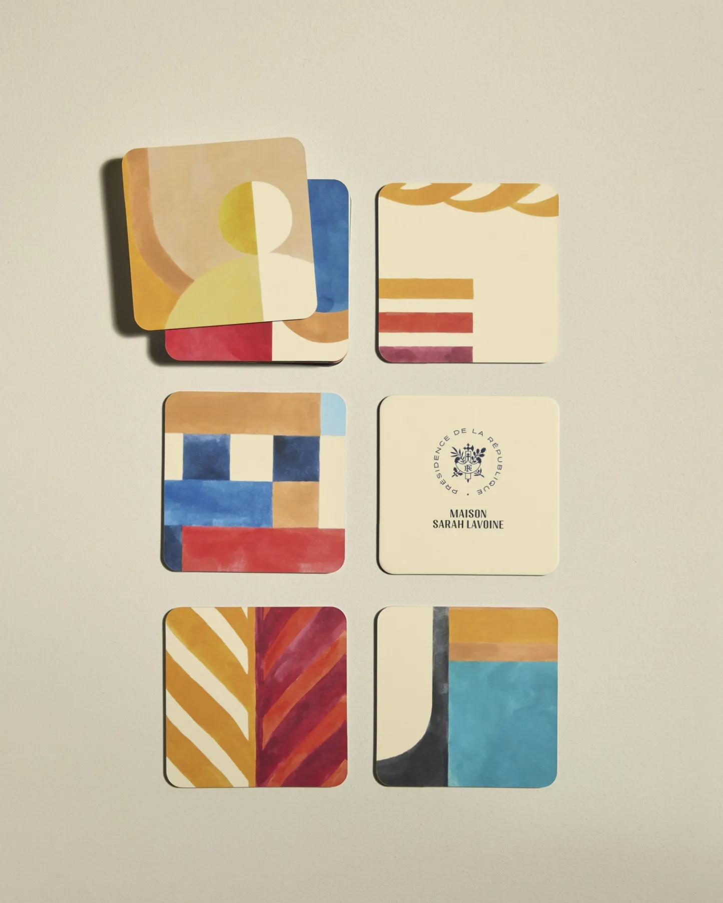 Verres|Objets & Déco>Maison Sarah Lavoine Dessous de verre Fraternité - Multicolore