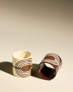 Linge De Table>Maison Sarah Lavoine Duo rond de serviette Mirage - Carmin