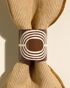 Linge De Table>Maison Sarah Lavoine Duo rond de serviette Mirage - Carmin