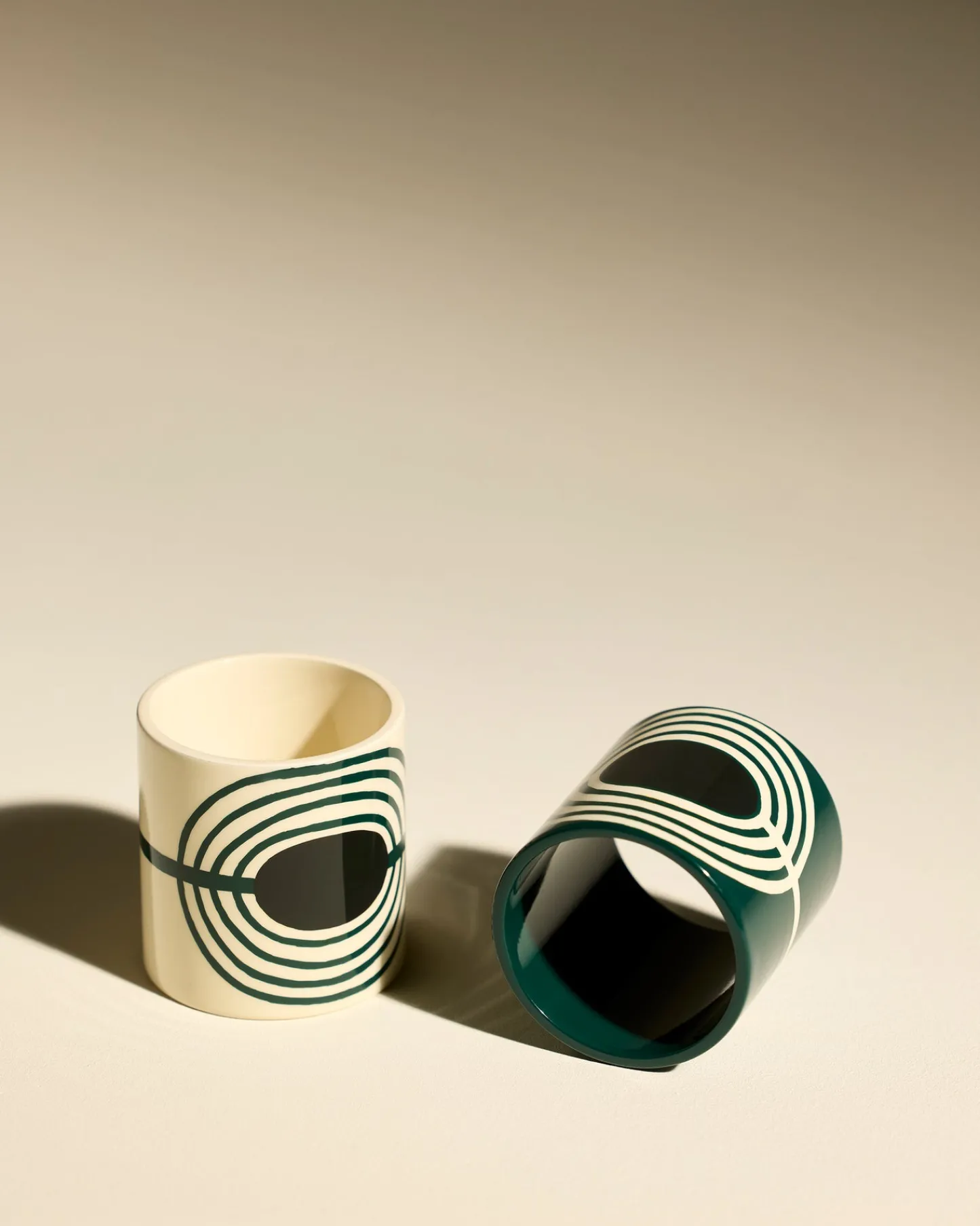 Linge De Table>Maison Sarah Lavoine Duo rond de serviette Mirage - Thé de Chine