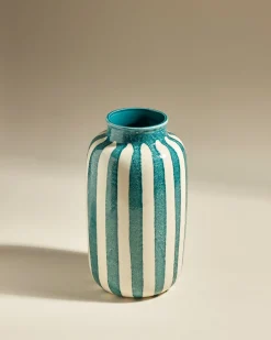 Vases>Maison Sarah Lavoine Grand vase décoratif Riviera - Bleu Sarah