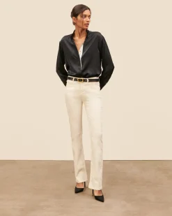 Jeans|Bas>Maison Sarah Lavoine Jean Flare John - Ecru