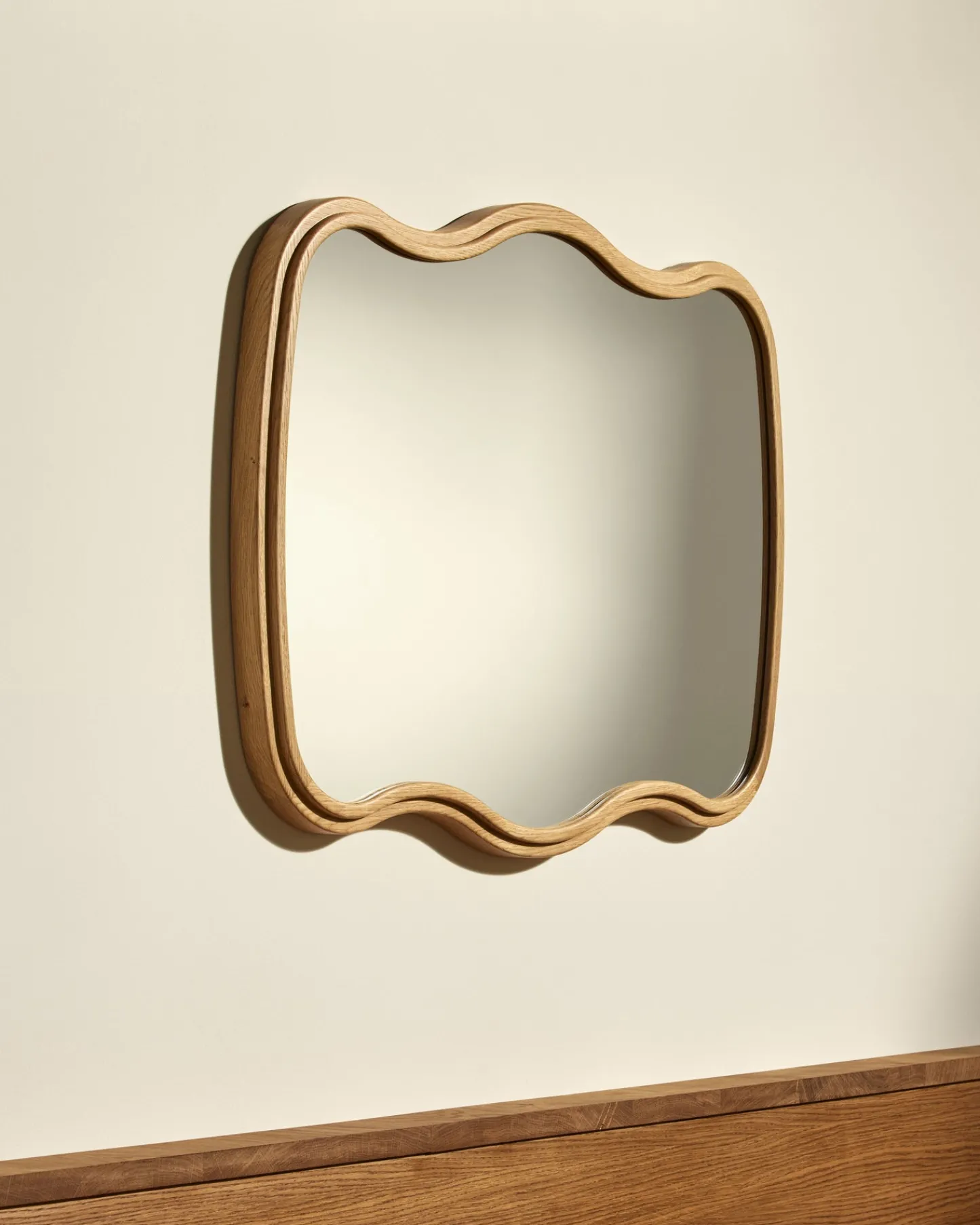 Miroirs>Maison Sarah Lavoine Miroir Noto 3 Vagues - Chêne