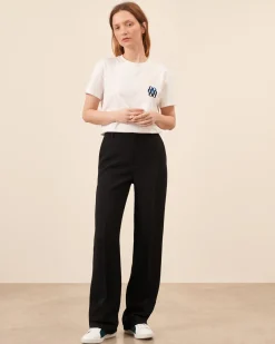 Costumes|Bas>Maison Sarah Lavoine Pantalon Smoking à pince Iena - Noir