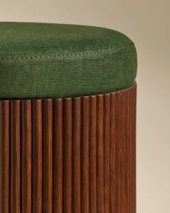 Poufs>Maison Sarah Lavoine Pouf Riviera - Vert Mousse