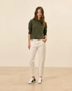 Hauts>Maison Sarah Lavoine Pull Auteuil - Kaki