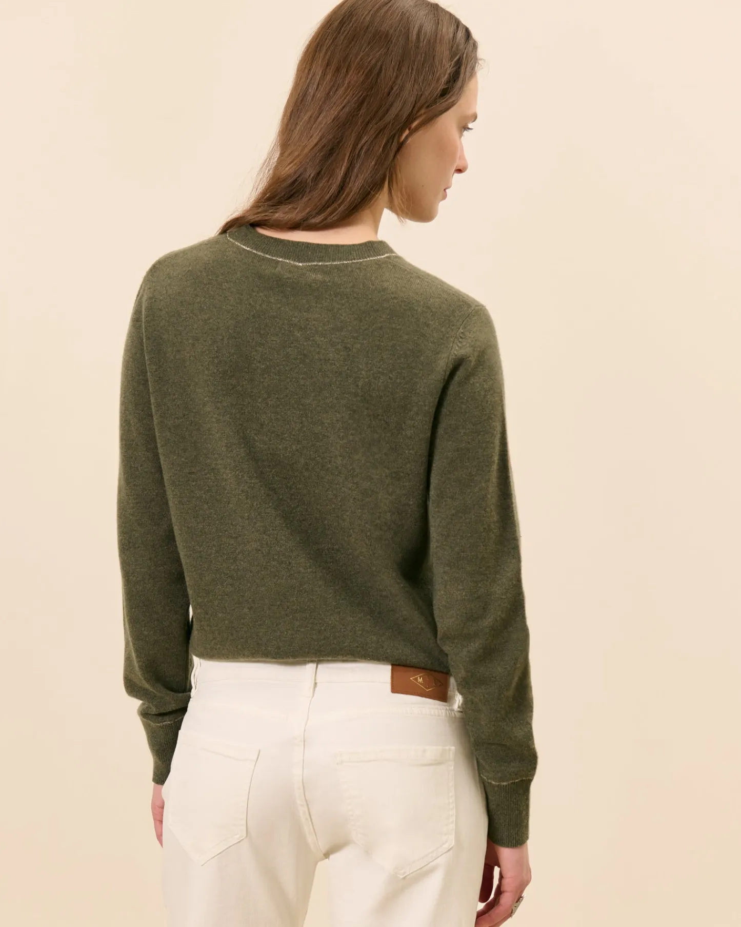 Hauts>Maison Sarah Lavoine Pull Auteuil - Kaki