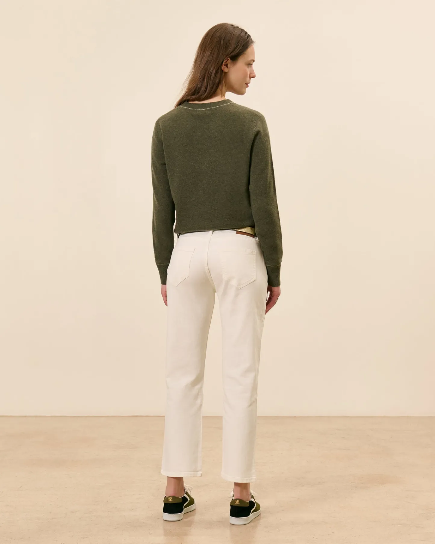 Hauts>Maison Sarah Lavoine Pull Auteuil - Kaki
