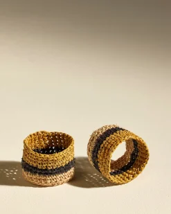 Linge De Table>Maison Sarah Lavoine Rond de serviette Globe - Safran Ocre