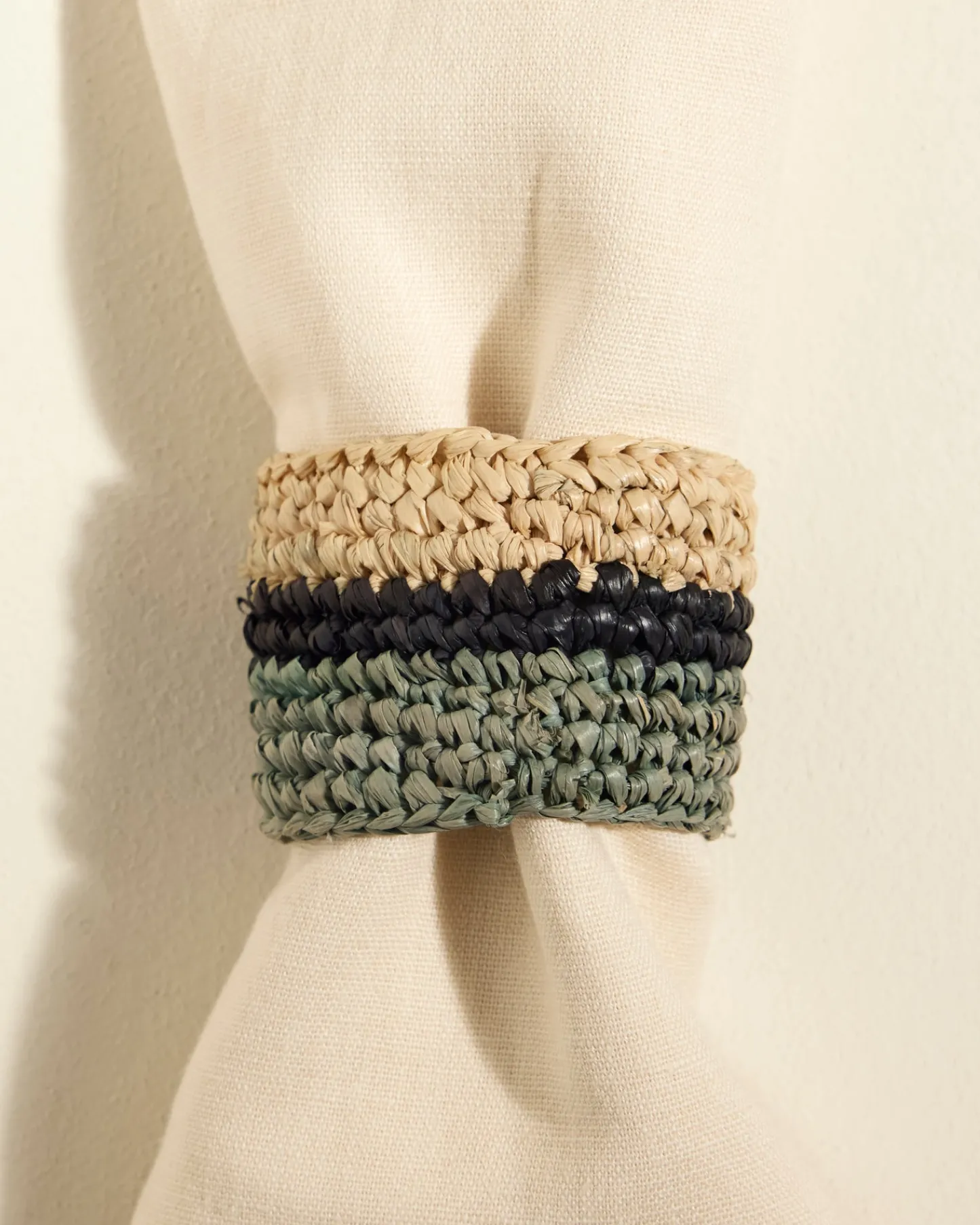 Linge De Table>Maison Sarah Lavoine Rond de serviette Globe - Céladon Pousse de Tilleul