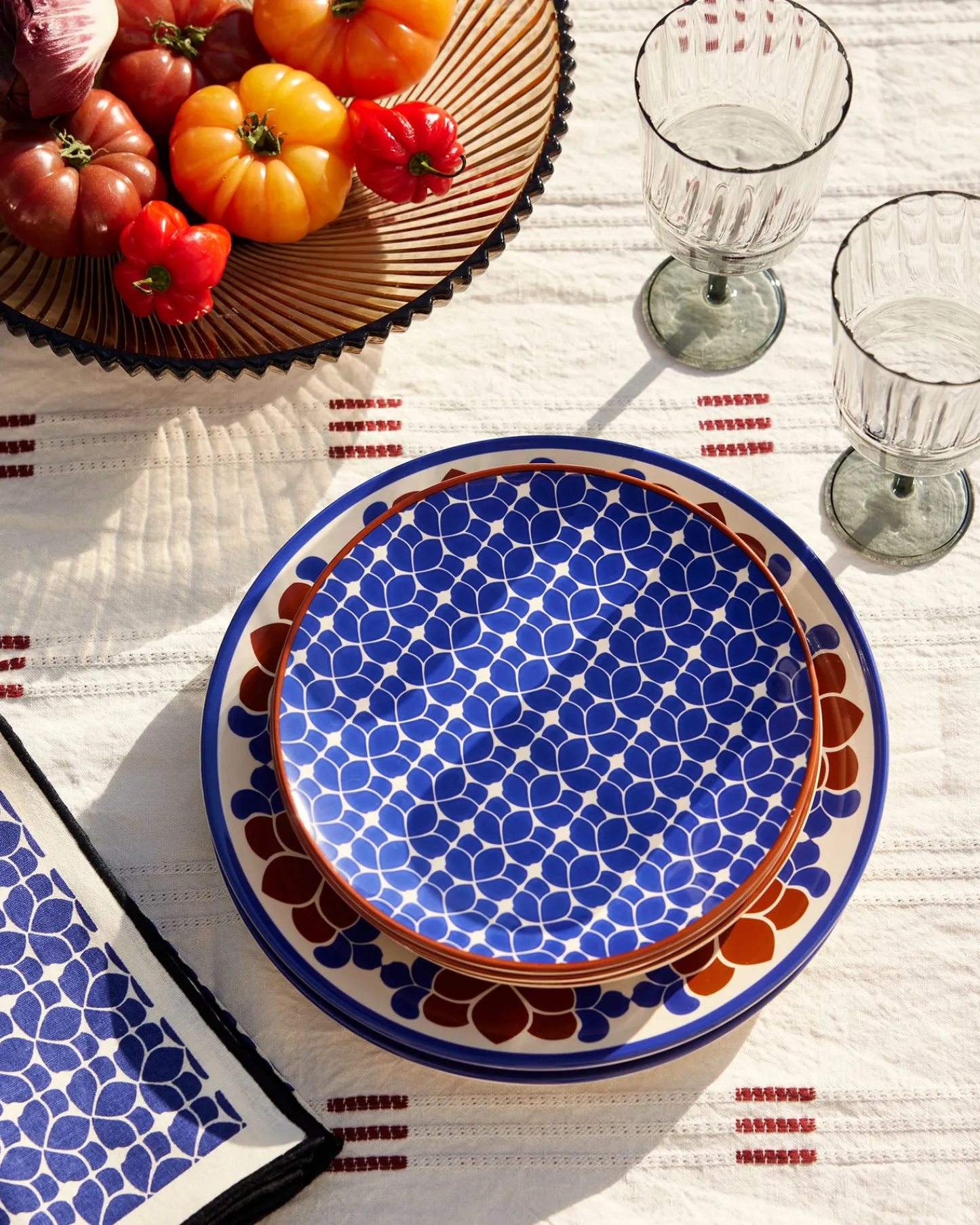 Linge De Table>Maison Sarah Lavoine Serviette de table Flore - Outremer