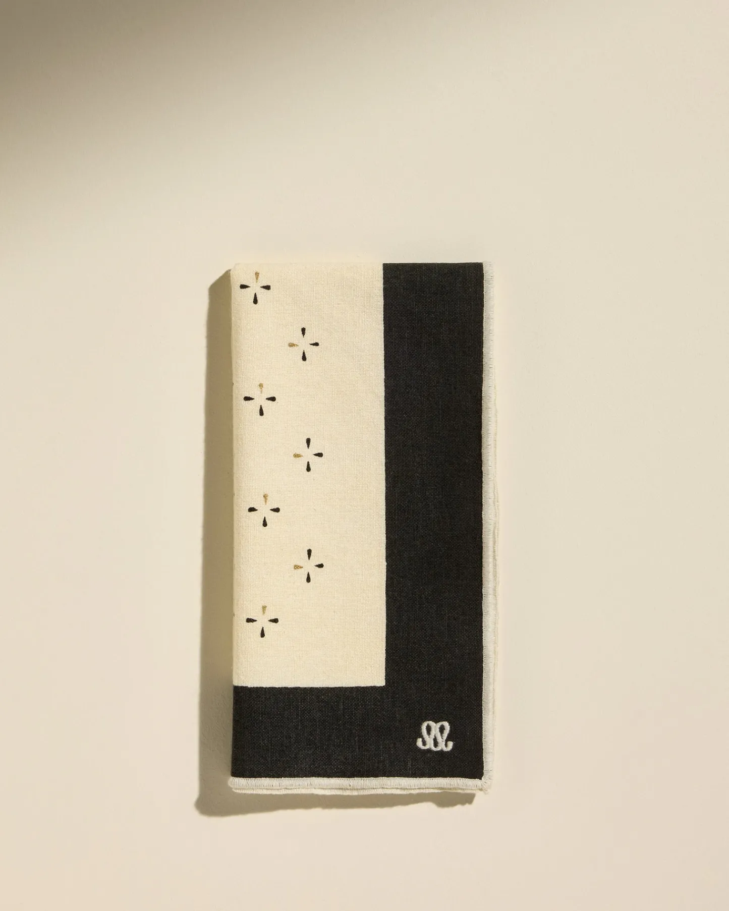 Linge De Table>Maison Sarah Lavoine Serviette de table Murmure - Noir