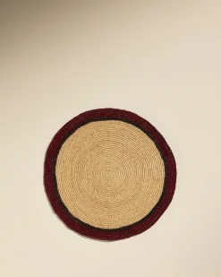 Linge De Table>Maison Sarah Lavoine Set de table Globe - / Carmin Naturel