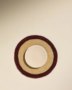 Linge De Table>Maison Sarah Lavoine Set de table Globe - / Carmin Naturel