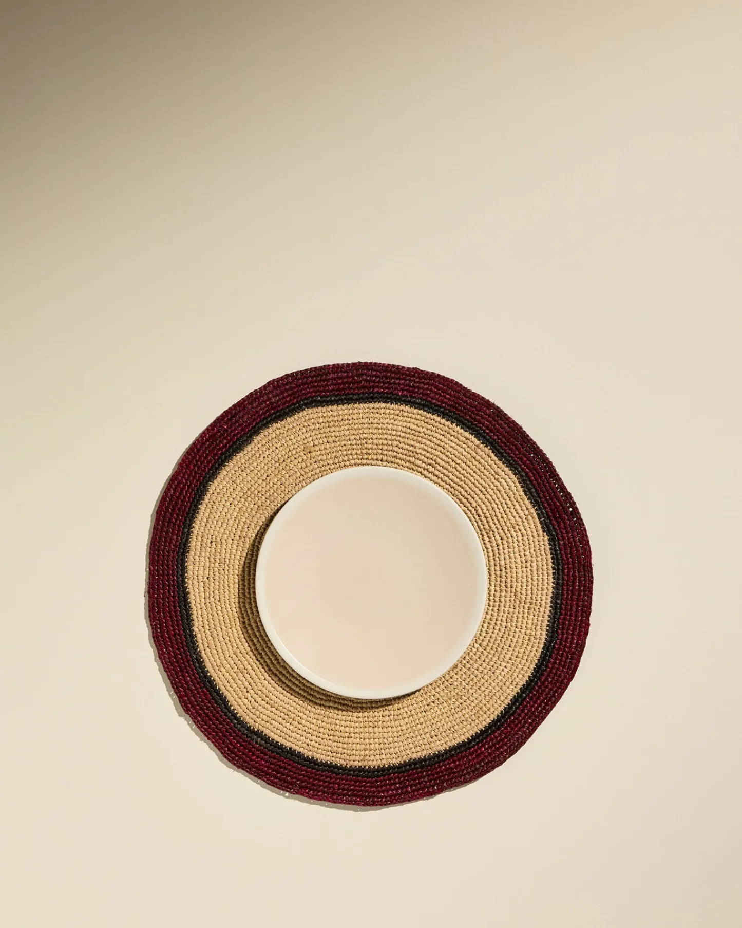 Linge De Table>Maison Sarah Lavoine Set de table Globe - / Carmin Naturel