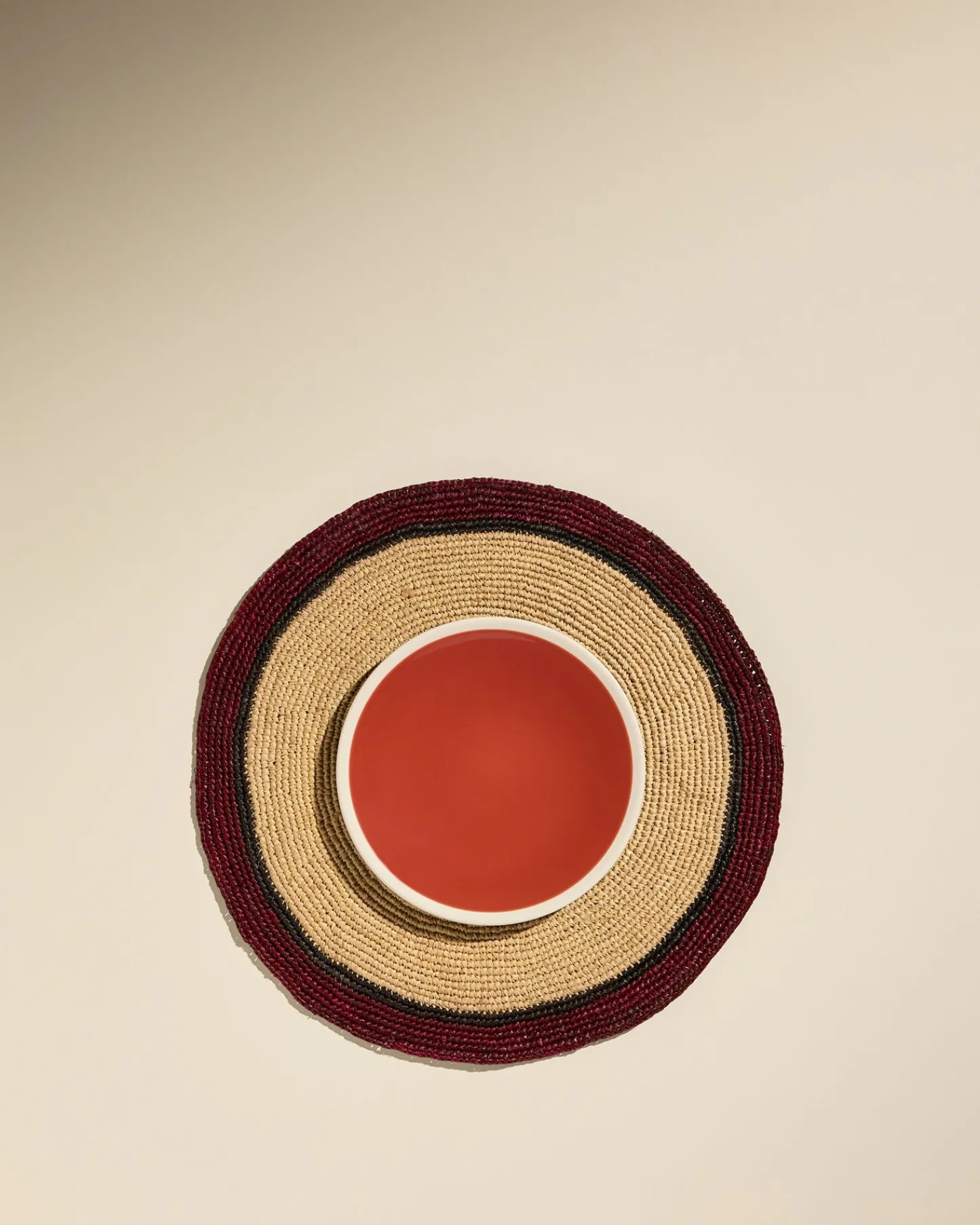 Linge De Table>Maison Sarah Lavoine Set de table Globe - / Carmin Naturel