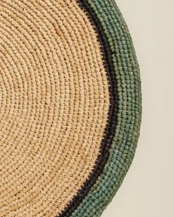 Linge De Table>Maison Sarah Lavoine Set de table Globe - Naturel / Céladon