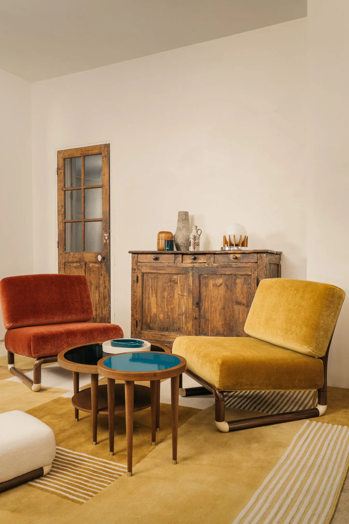 Tables Basses|Tables D'Appoint Et Chevets>Maison Sarah Lavoine Table basse ronde Puzzle - Bleu Sarah