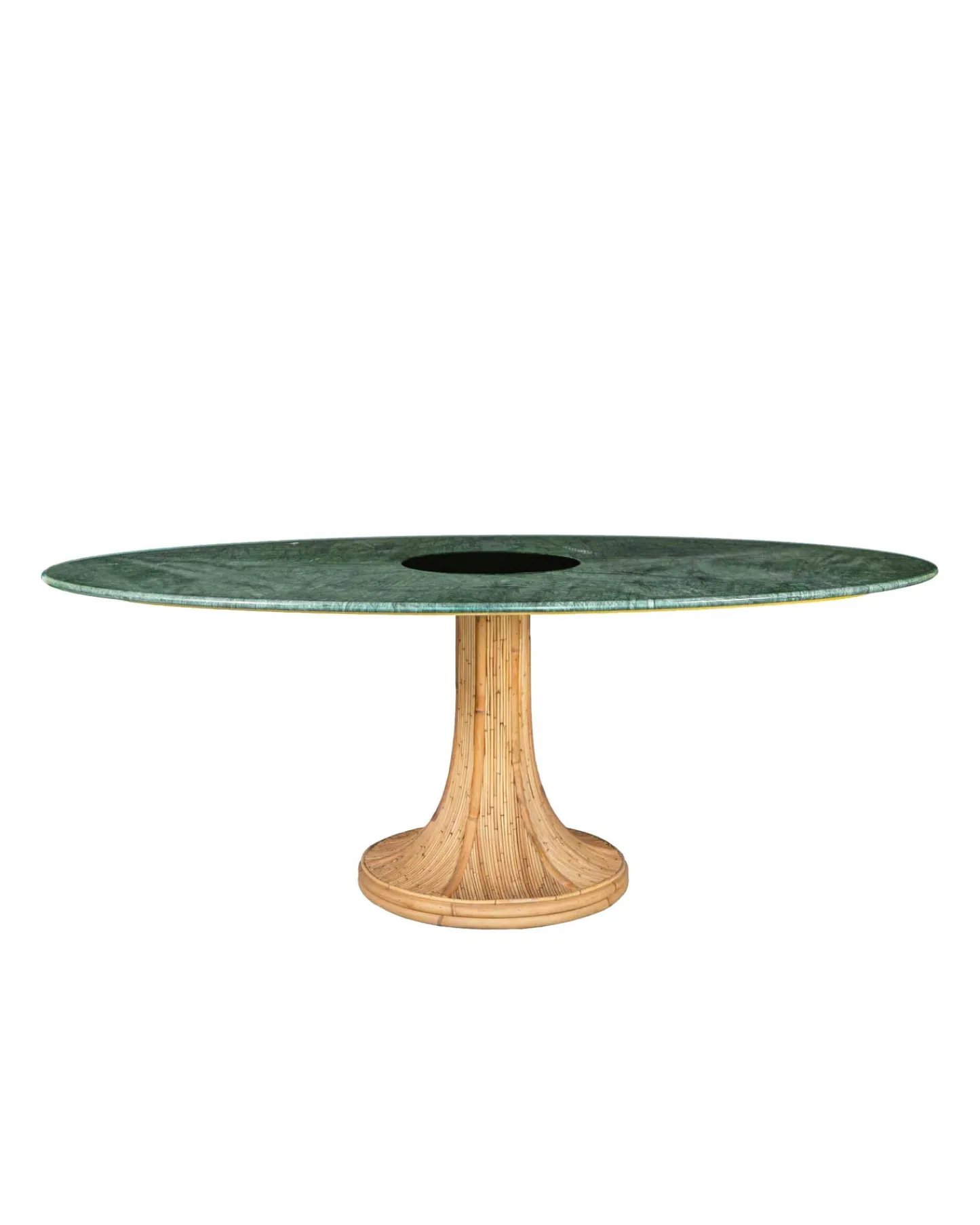 Tables Hautes>Maison Sarah Lavoine Table ovale Riviera Marbre Vert Vert / Naturel