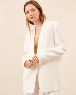 Costumes|Hauts>Maison Sarah Lavoine Veste smoking Faubourg - Blanc